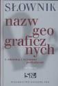 okładka książki - Słownik nazw geograficznych z odmianą