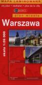 okładka książki - Warszawa (plan miasta - laminowana,