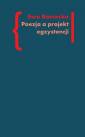 okładka książki - Poezja a projekt egzystencji
