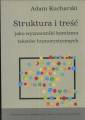 okładka książki - Struktura i treść jako wyznaczniki