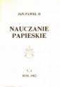 okładka książki - Nauczanie papieskie 1982. Tom V/1