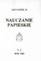 okładka książki - Nauczanie papieskie 1982. Tom V/2