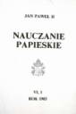 okładka książki - Nauczanie papieskie 1983. Tom VI/1