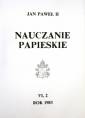 okładka książki - Nauczanie papieskie 1983. Tom VI/2