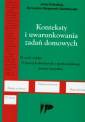 okładka książki - Konteksty i uwarunkowania zadań