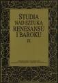 okładka książki - Studia nad sztuką renesansu i baroku.