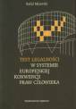 okładka książki - Test legalności w systemie Europejskiej