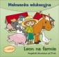 okładka książki - Leon na farmie. Malowanka edukacyjna