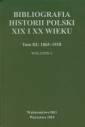 okładka książki - Bibliografia historii Polski XIX