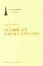 okładka książki - De libertate politica sive civili