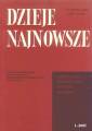 okładka książki - Dzieje najnowsze. Kwartalnik poświęcony