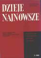 okładka książki - Dzieje najnowsze. Kwartalnik poświęcony