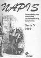 okładka książki - Napis. Seria V. 1999. Tom poświęcony