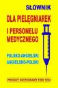 okładka książki - Słownik dla pielęgniarek i personelu