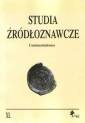 okładka książki - Studia Źródłoznawcze. Tom XL