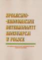 okładka książki - Społeczno-ekonomiczne determinanty