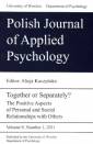 okładka książki - Polish Journal of Applied Psychology