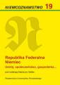 okładka książki - Niemcoznawstwo 19. Republika Federalna