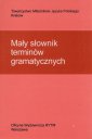 okładka książki - Mały słownik terminów gramatycznych