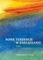 okładka książki - Nowe tendencje w zarządzaniu. Tom