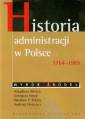 okładka książki - Historia administracji w Polsce