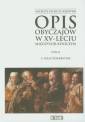 okładka książki - Opis obyczajów w XV-leciu miedzysojuszniczym....