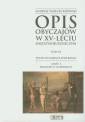 okładka książki - Opis obyczajów w XV-leciu miedzysojuszniczym....