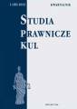 okładka książki - Studia prawnicze KUL, 1(49)/2012