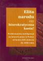 okładka książki - Elita narodu czy biurokratyczna