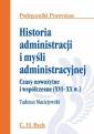 okładka książki - Historia administracji i myśli