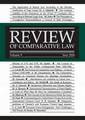 okładka książki - Review of Comparative Law. Vol.