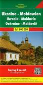 okładka książki - Ukraina, Mołdawia mapa drogowa