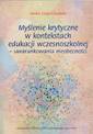 okładka książki - Myślenie krytyczne w kontekstach