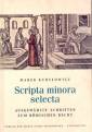 okładka książki - Scripta minora selecta. Ausgewählte