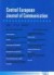Central European Journal of Communication - okładka książki