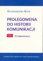 okładka książki - Prolegomena do historii komunikacji.