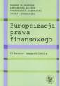 okładka książki - Europeizacja prawa finansowego.