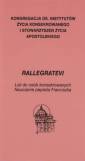 okładka książki - Rallegratevi, list do osób konsekrowanych.