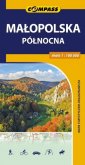 okładka książki - Małopolska Północna mapa turystyczno-krajoznawcza