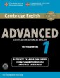 okładka podręcznika - Cambridge English Advanced 1 for