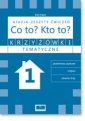 okładka książki - Krzyżówki tematyczne 1. Co to?