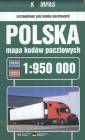 okładka książki - Polska mapa kodów pocztowych (skala