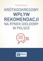 okładka książki - Krótkookresowy wpływ rekomendacji