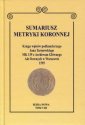 okładka książki - Sumariusz metryki koronnej. Księga