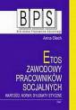 okładka książki - Etos zawodowy pracowników socjalnych.