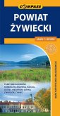 okładka książki - Powiat Żywiecki. Mapa turystyczno-krajoznawcza...