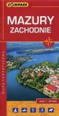 okładka książki - Mazury Zachodnie mapa turystyczna