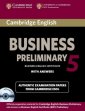 okładka podręcznika - Cambridge English. Business 5 Preliminary