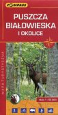 Puszcza Białowieska i okolice mapa - okładka książki