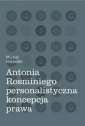 okładka książki - Antonia Rosminiego personalistyczna